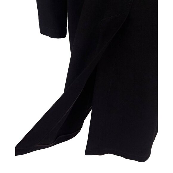 Lemaire Crombie Coat Size M Black Cotton Wool Blend Unisex NWT - Picture 7 of 16